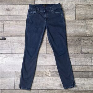 MOTHER The Vamp Midnight Blue Skinny Jeans